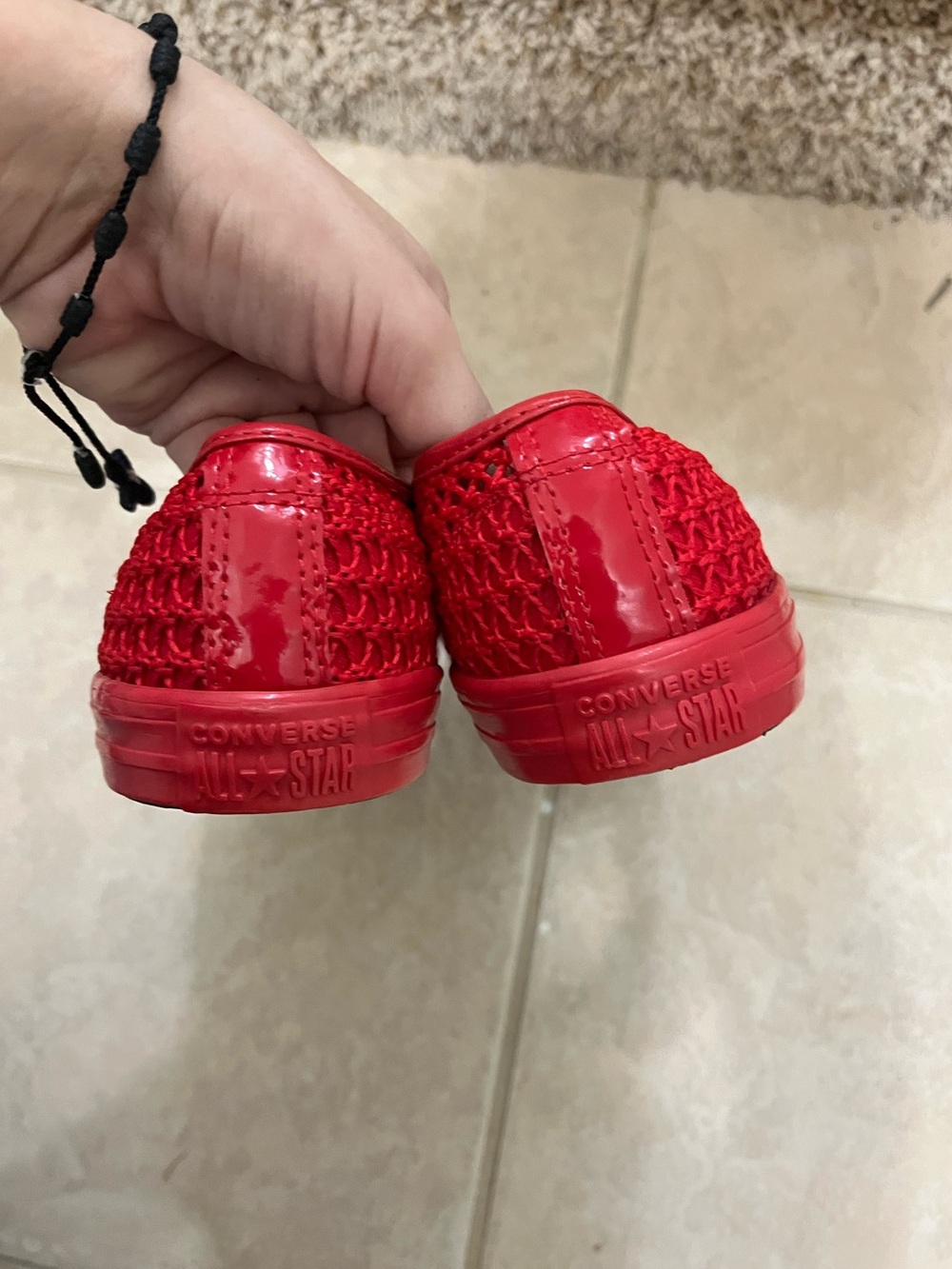 Converse Chuck Taylor All Star Dainty Mary Jane Knit shoes red - Picture 7 of 10